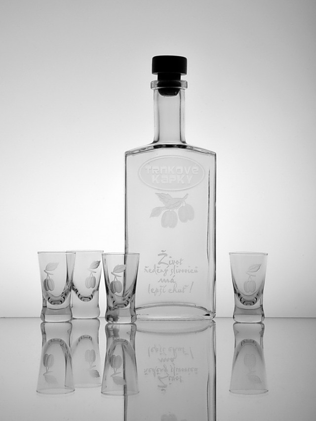 Slivovice set - Láhev Režná 0,5l - 1+2