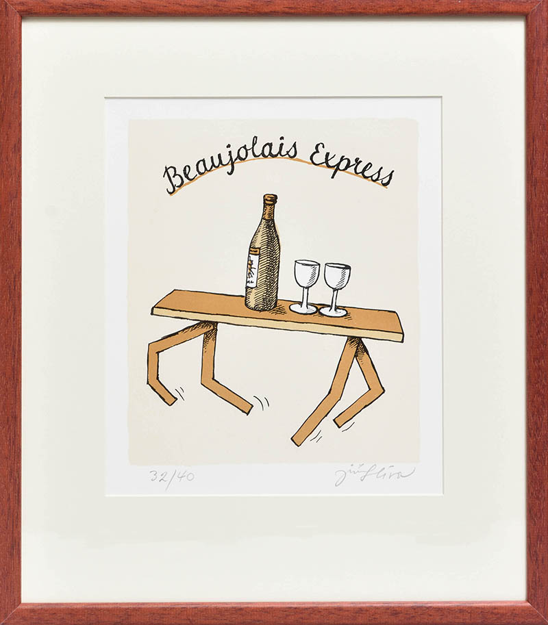 Jiří Slíva, Beaujolais Express - litografie