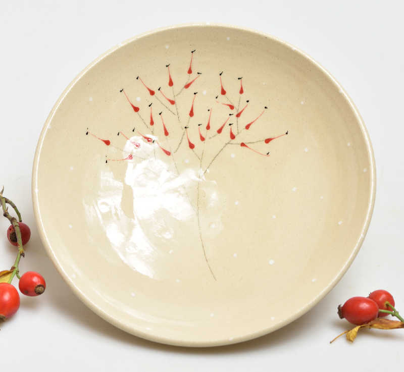 Keramická miska malá šípek - - 15cm