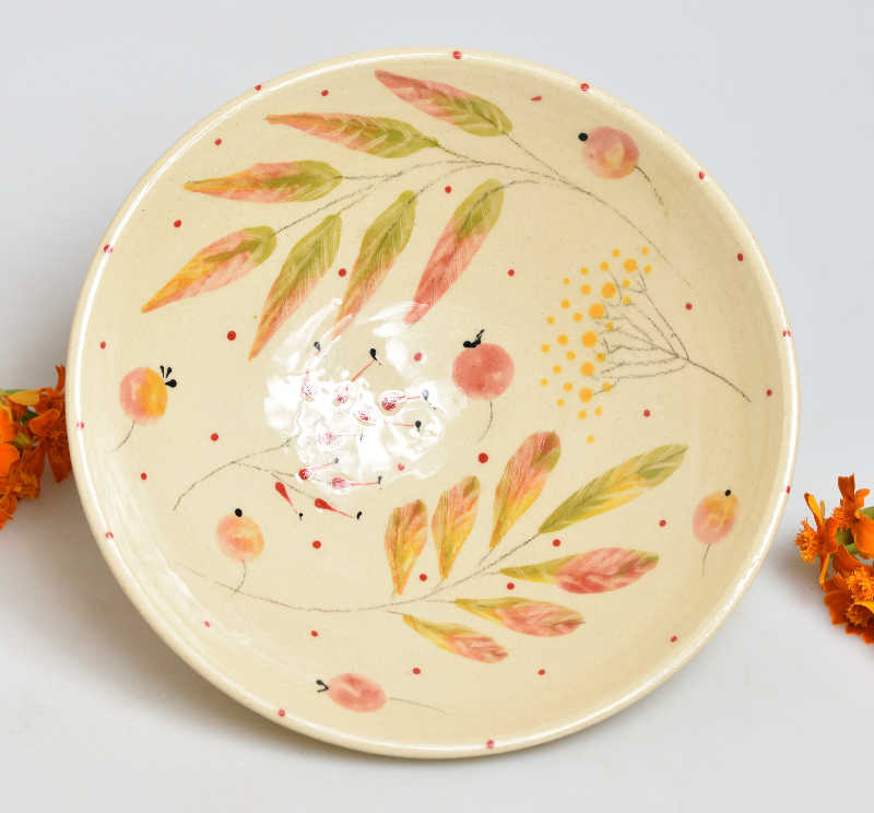 Keramická miska malá podzim - 15cm