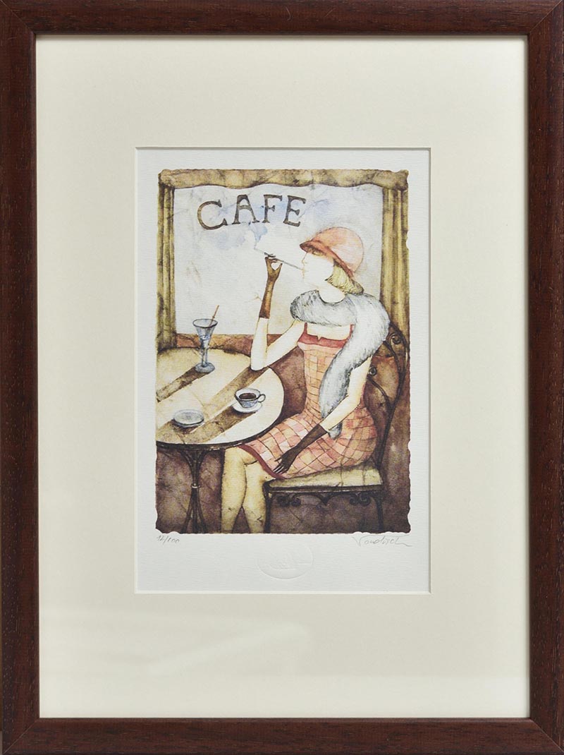 Aleš Vondřich, Café , autorský tisk na grafický papír