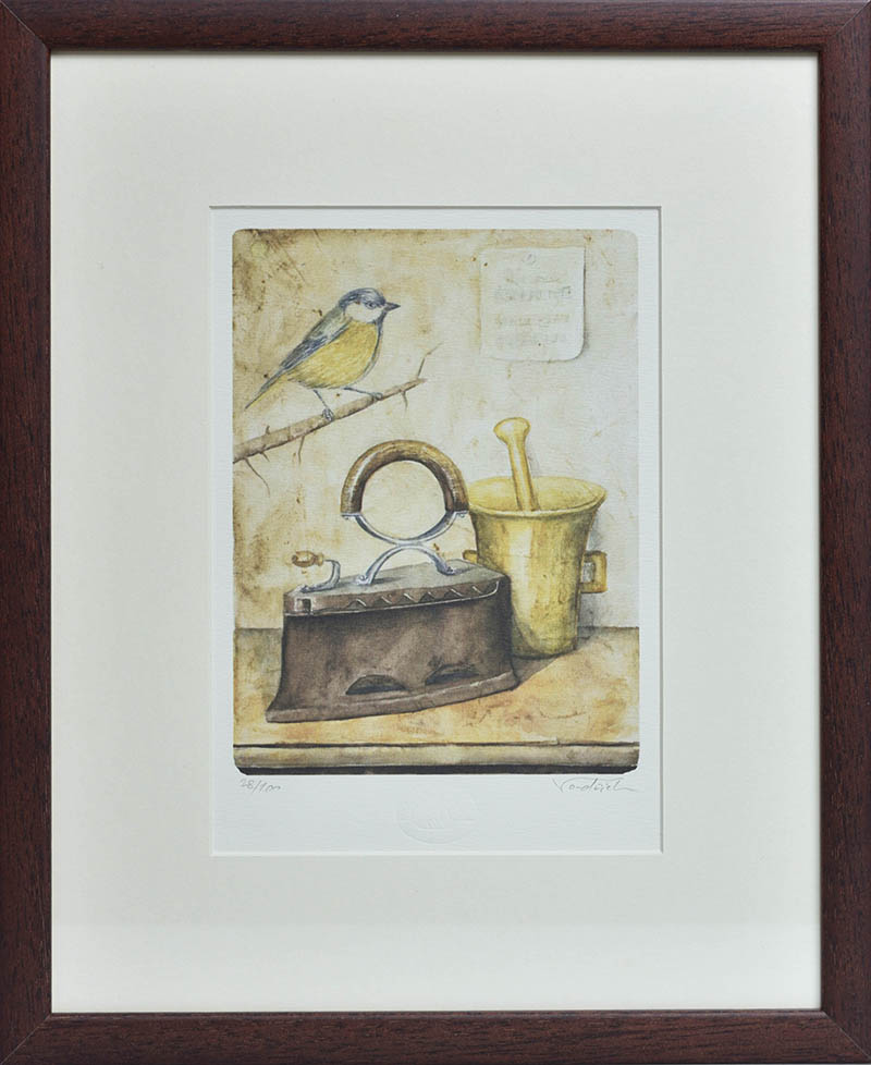 Aleš Vondřich, Sýkorka - autorský tisk na grafický papír 