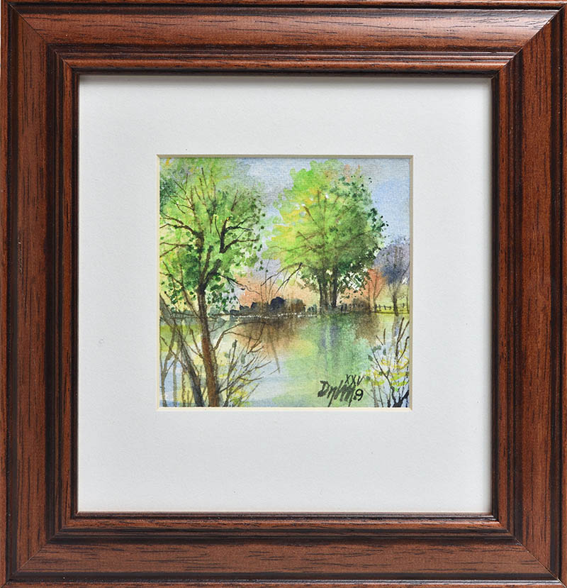 Miroslav Dyl, Z Poodří - akvarel