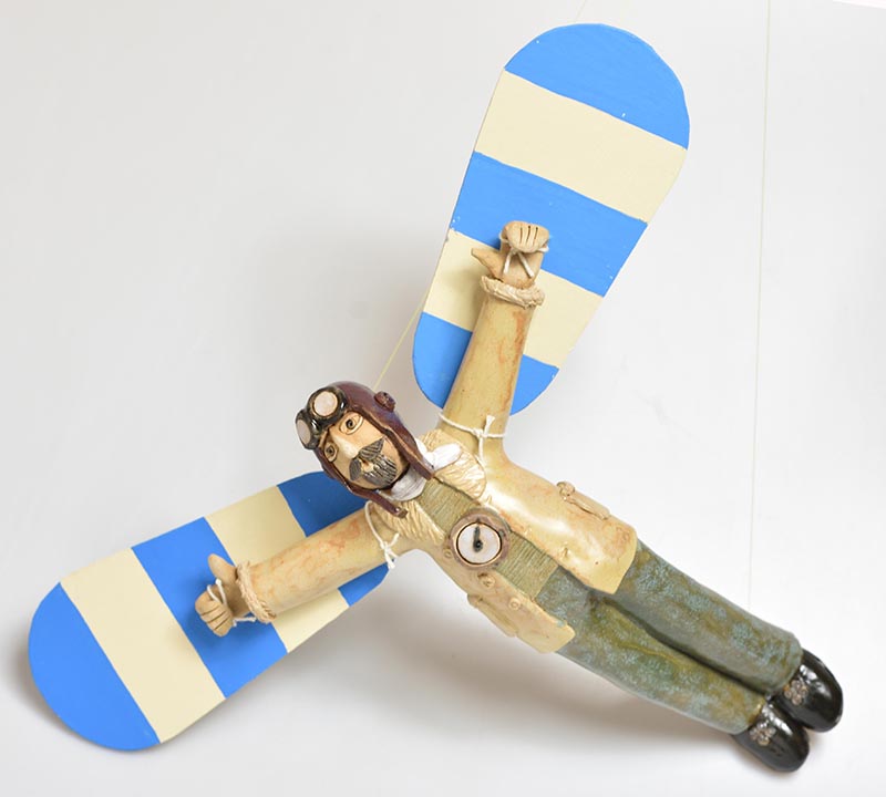 Keramický letec - aviatik