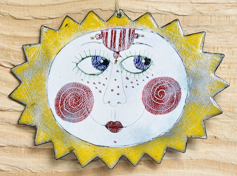 Smaltovaná cedulka - Sluníčko 