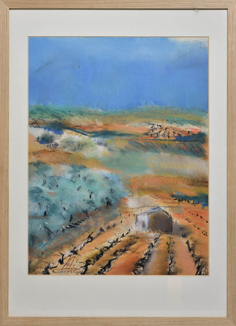Lenka Horňáková-Civade, Vinice v Provence - pastel