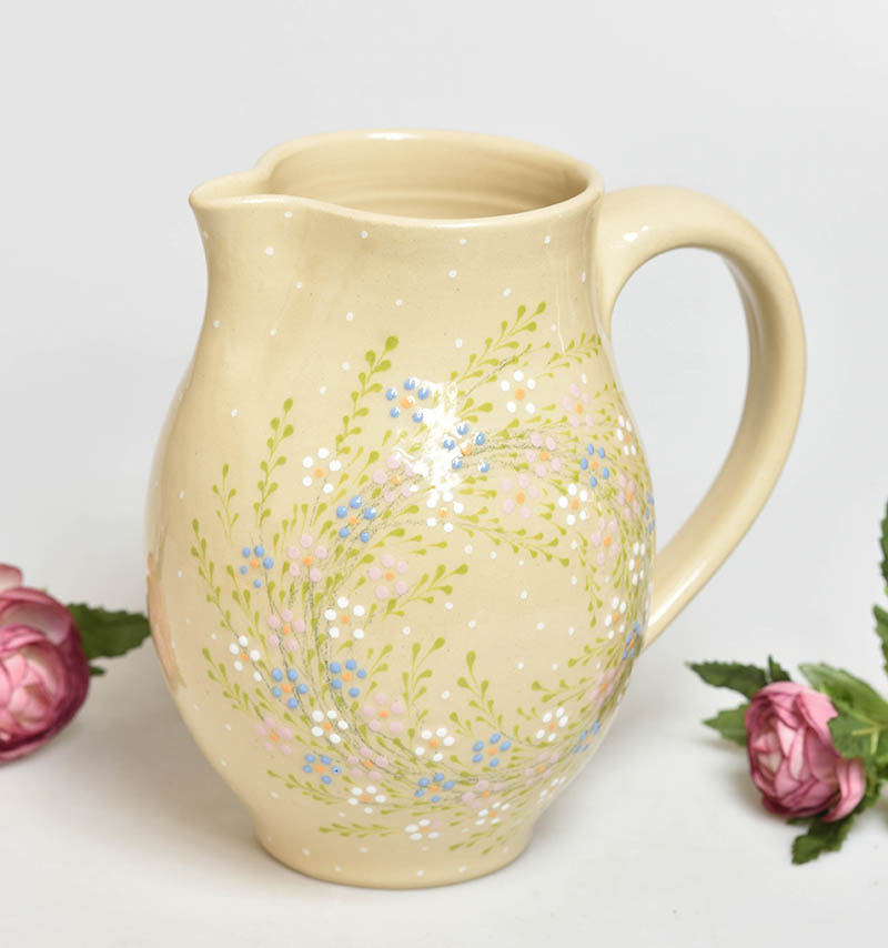 Keramický džbán kytičky - 1,2l