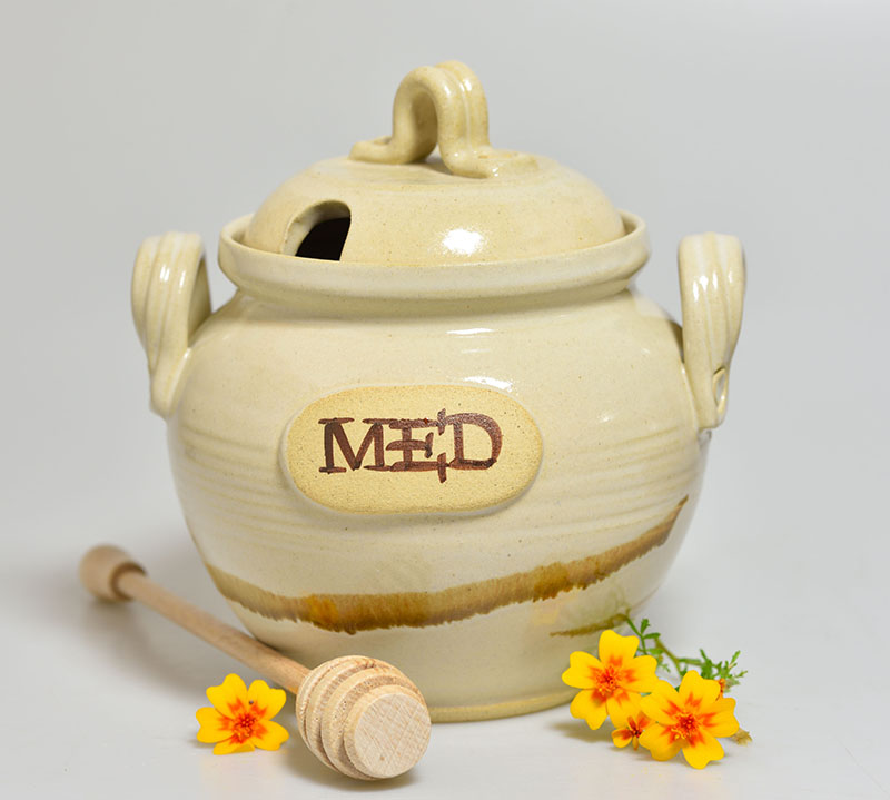 Keramická dóza na med - 7dcl