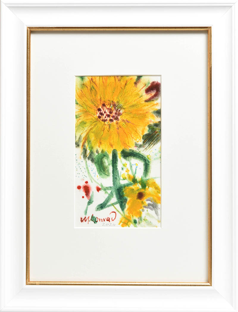 Miroslav Konrád, Malá slunečnice - akvarel