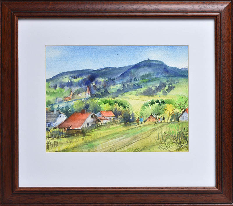 Miroslav Dyl, Lysá od Malenovic - akvarel