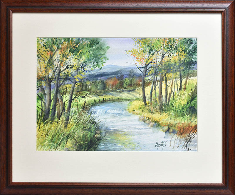 Miroslav Dyl, U Lubiny - akvarel