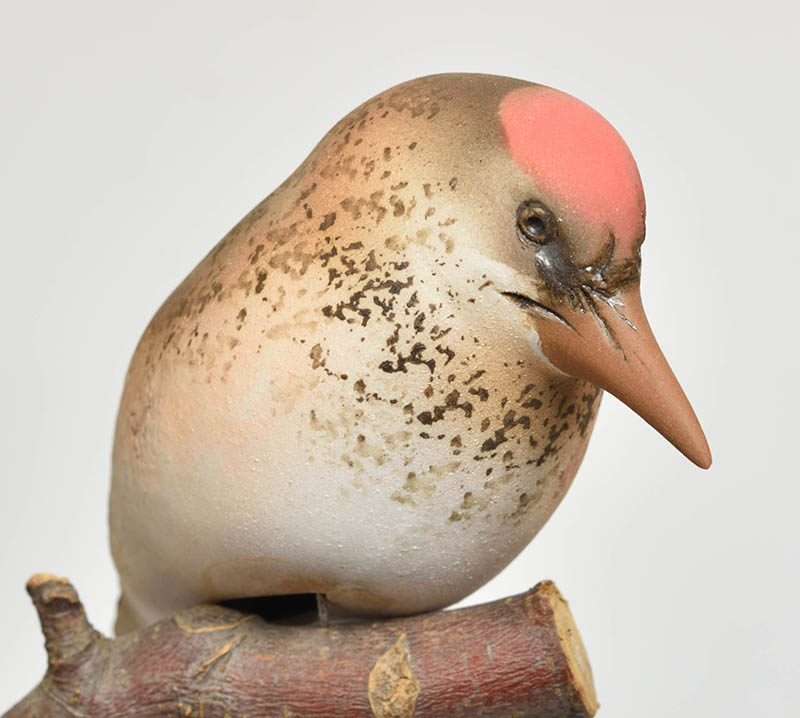 Keramický ptáček Ořešák