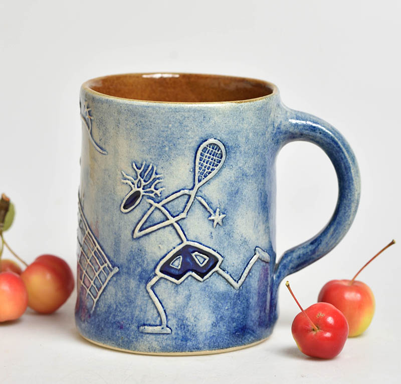 Keramický hrnek " tenis " - 3dcl