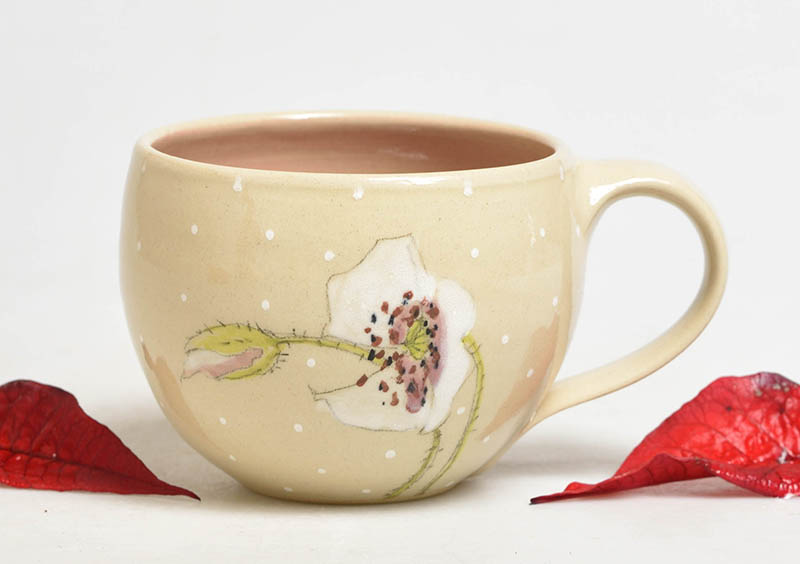 Keramický hrnek vlčí máky - 3dcl