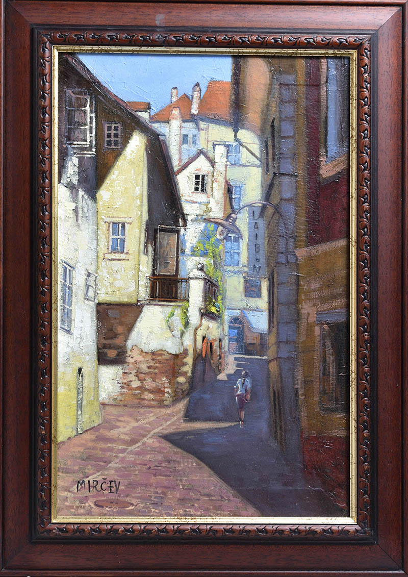 Petr Mirčev, Krumlov - olej na plátně
