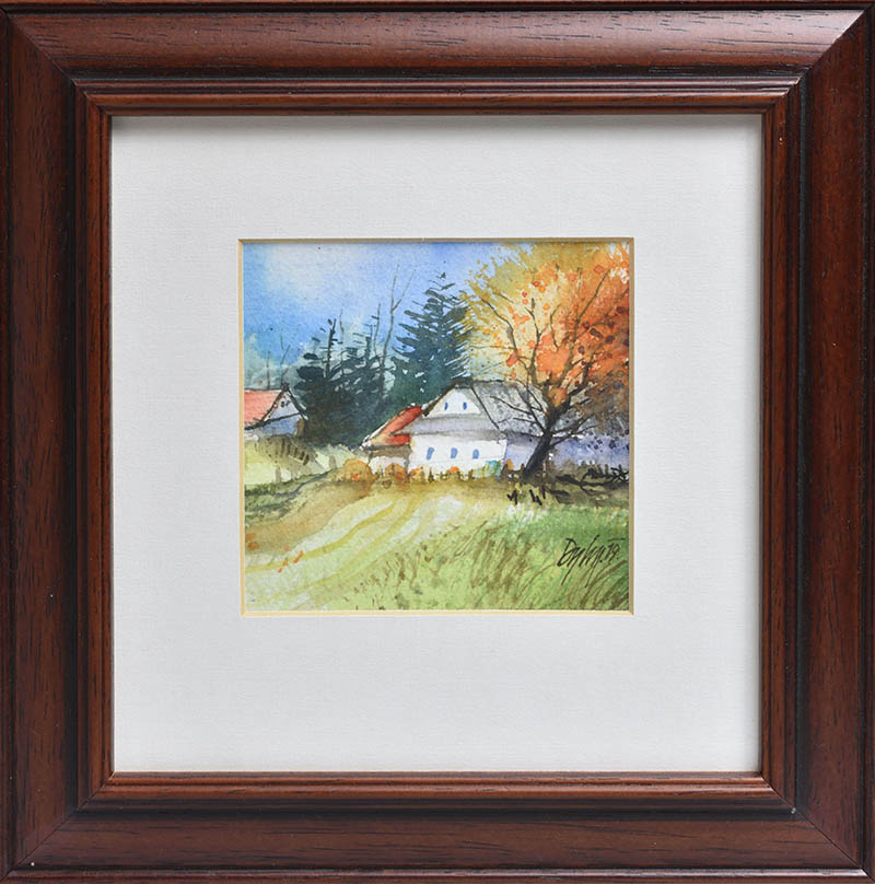 Miroslav Dyl, Stará chalupa - akvarel