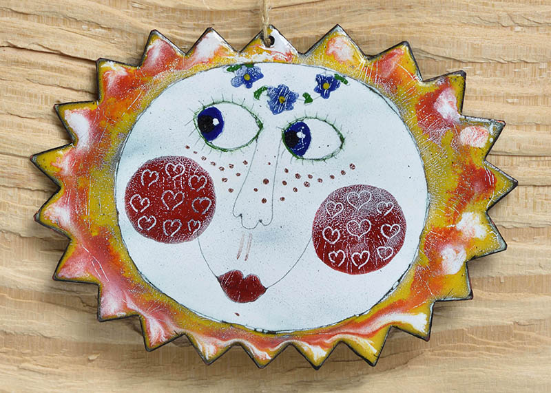 Smaltovaná cedulka - Sluníčko