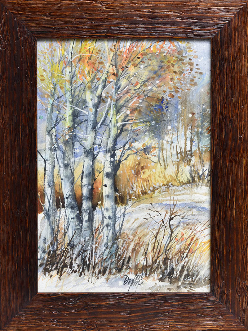 Miroslav Dyl, První sníh - akvarel