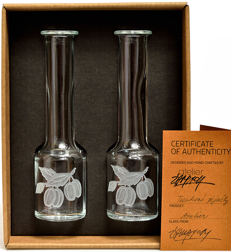 Slivovice set - štamprle/pijačka trnkové 2x - 50ml