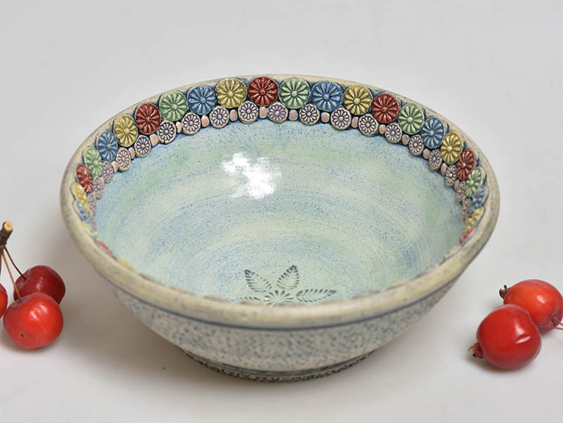 Keramická miska kytičky - 0,5l