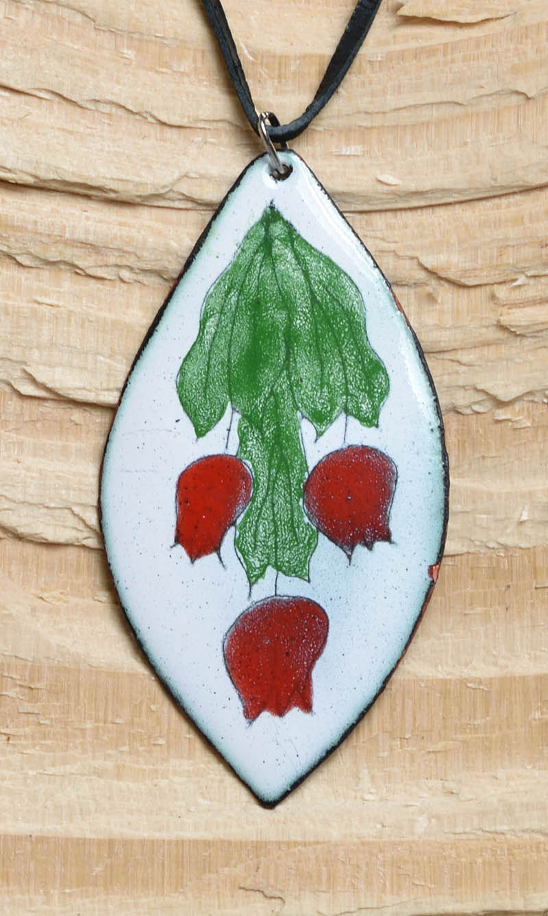 Smaltovaný přívěšek - tulipány