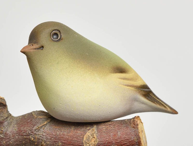 Keramický ptáček Zvonek