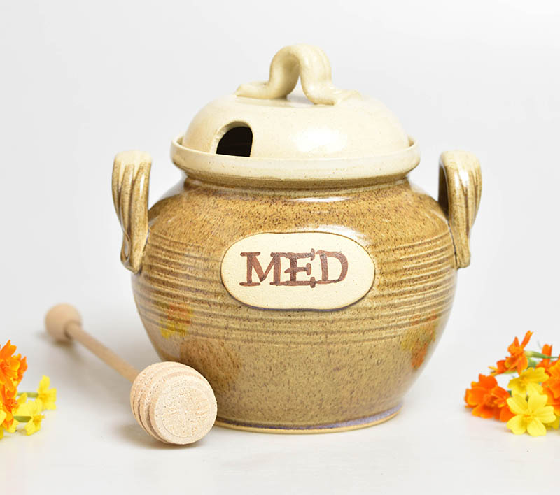 Keramická dóza na med - 7dcl