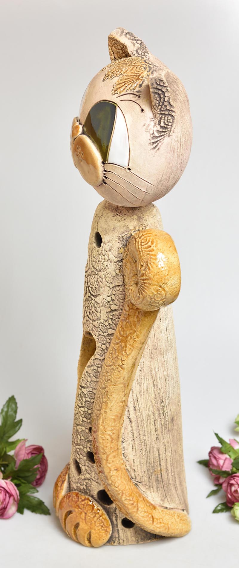 Keramická kočka vysoká - v.56cm