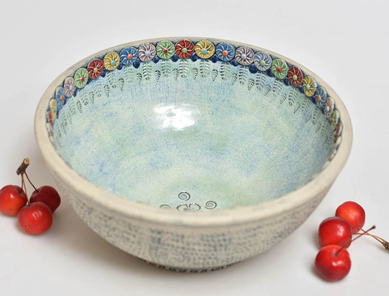 Keramická miska kytičky 