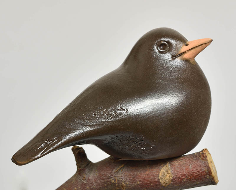 Keramický ptáček Kos