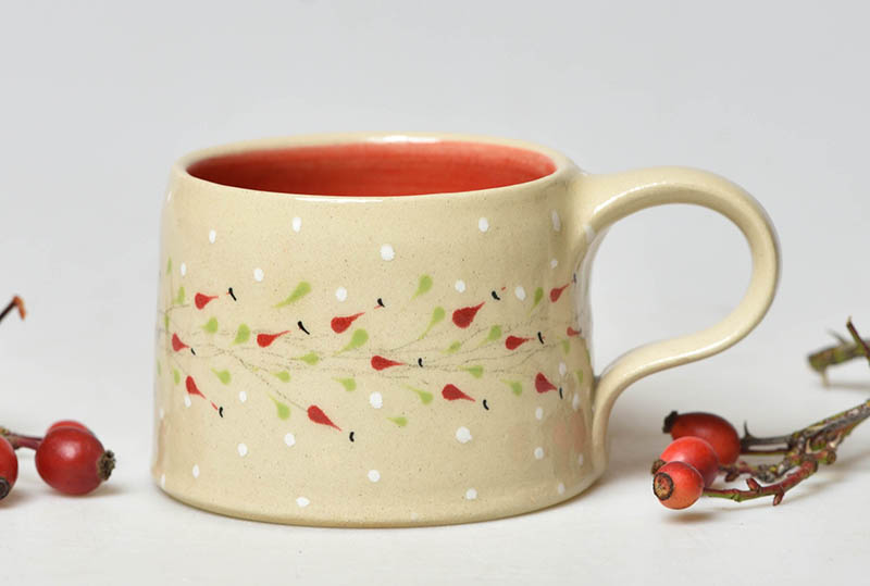 Keramický hrneček šípek - 1,5dcl 