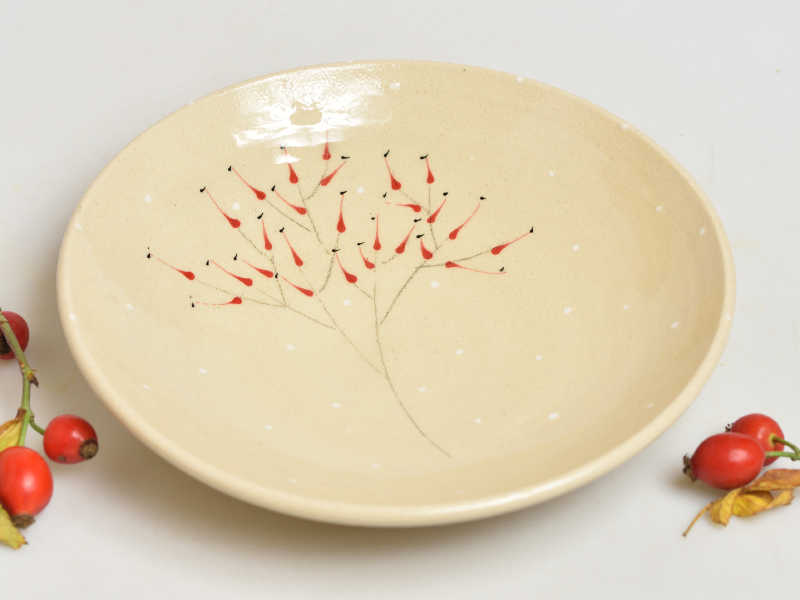 Keramická miska malá šípek - - 15cm