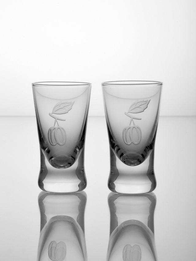 Slivovice set - štamprle trnkové 2x - 25ml