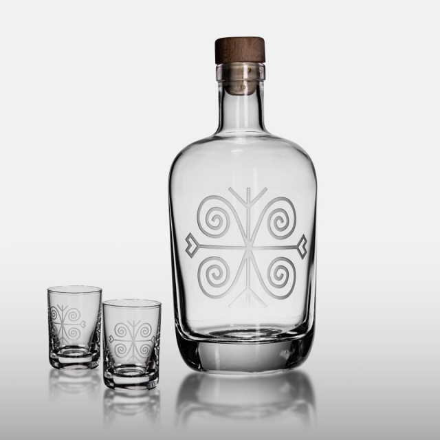 Slivovice set - Láhev SUMO 0,7l - 1+2