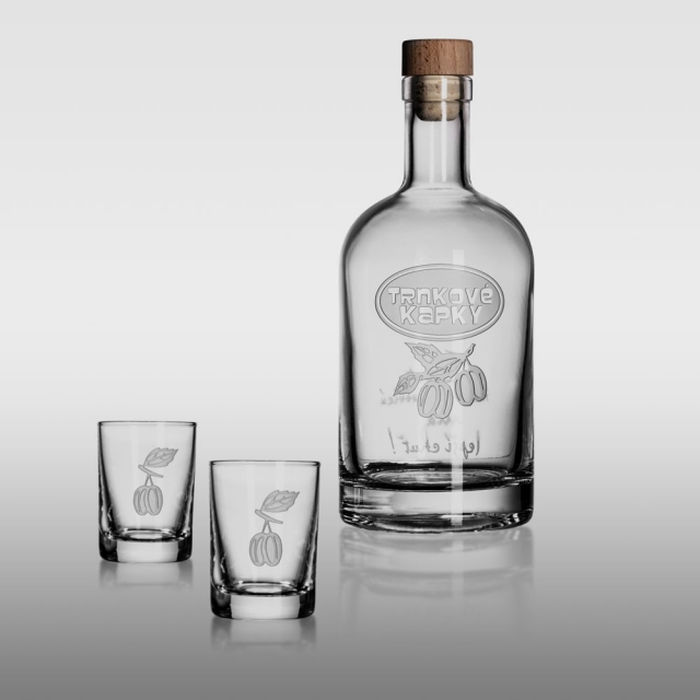 Slivovice set - Láhev OSLO - 0,7l 1+2