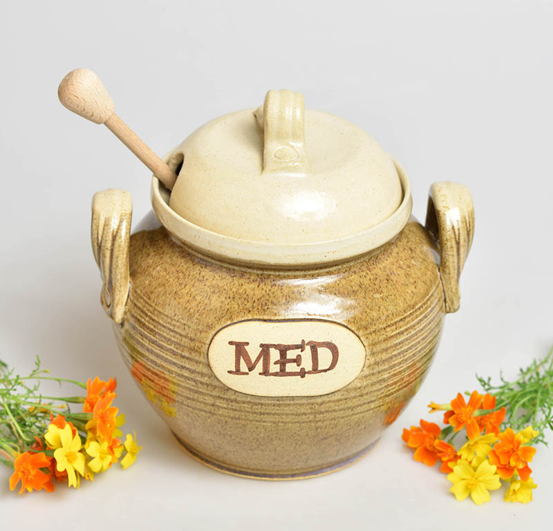 Keramická dóza na med - 7dcl