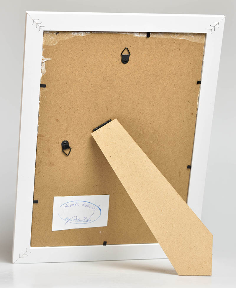 Keramické srdíčko v dřevěném rámečku