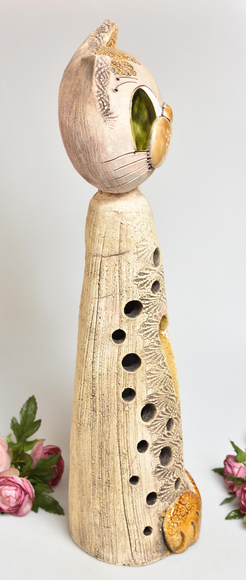 Keramická kočka vysoká - v.56cm