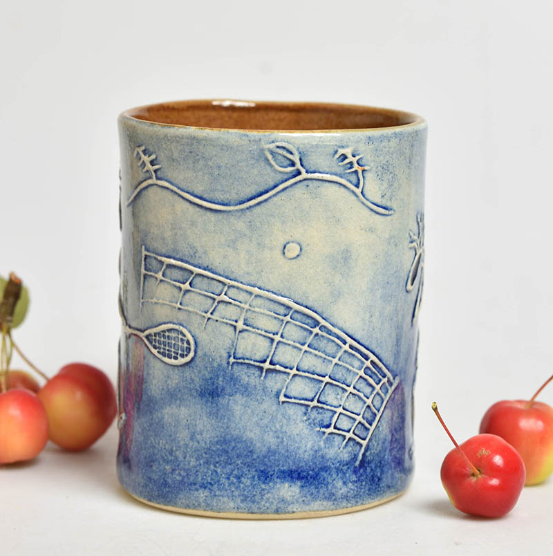 Keramický hrnek " tenis " - 3dcl