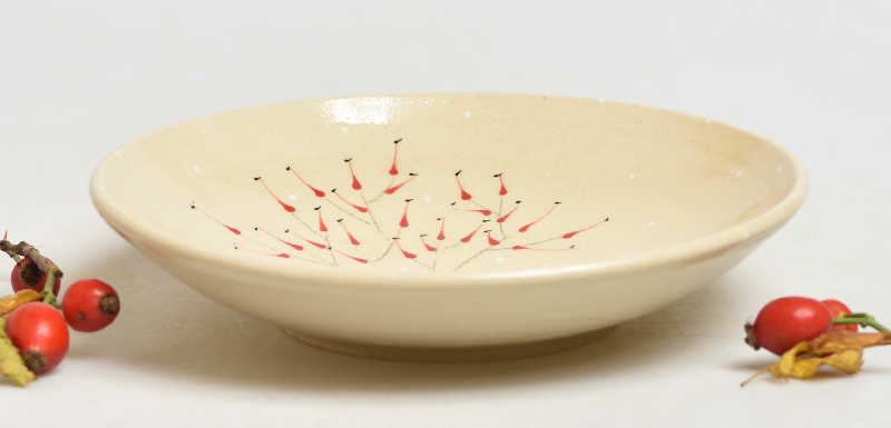 Keramická miska malá šípek - - 15cm