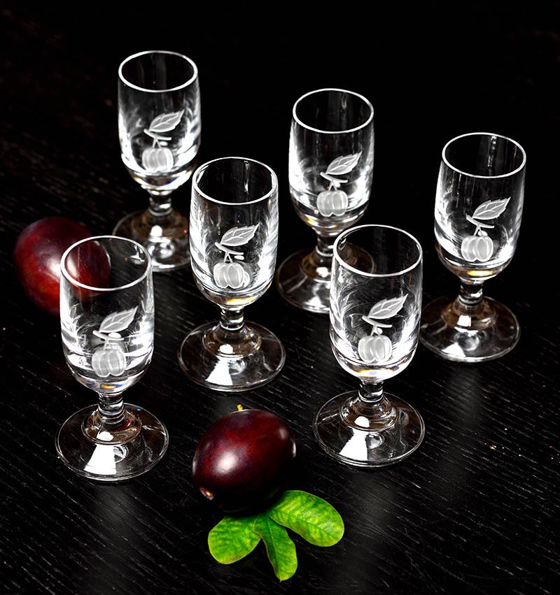 Slivovice set - štamprle trnkové 6x - 20ml