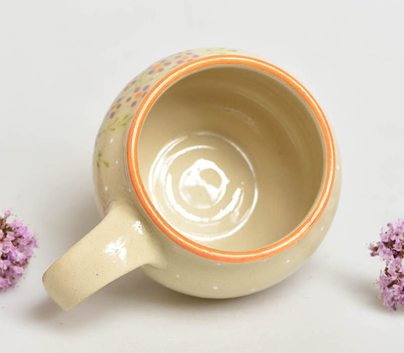 Keramický hrneček květinový věneček - 1,5dcl