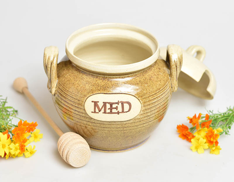 Keramická dóza na med - 7dcl