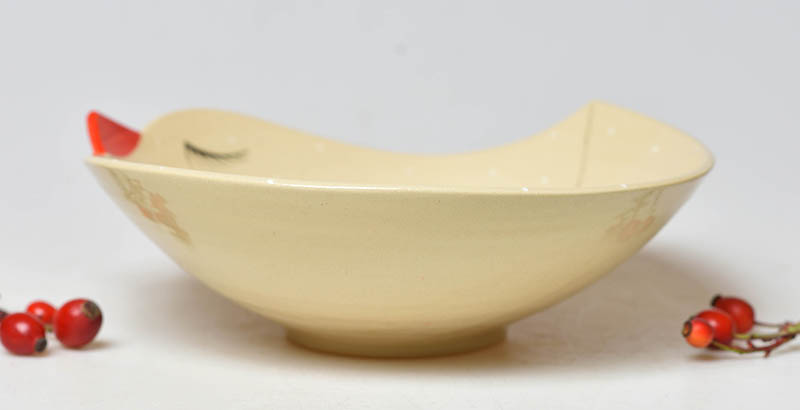 Keramická míska ptáček šípky - 3dcl