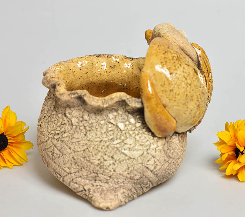 Keramický obal na květináček malý - pejsek