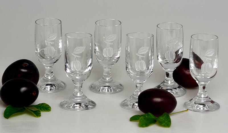 Slivovice set - štamprle trnkové 6x - 20ml