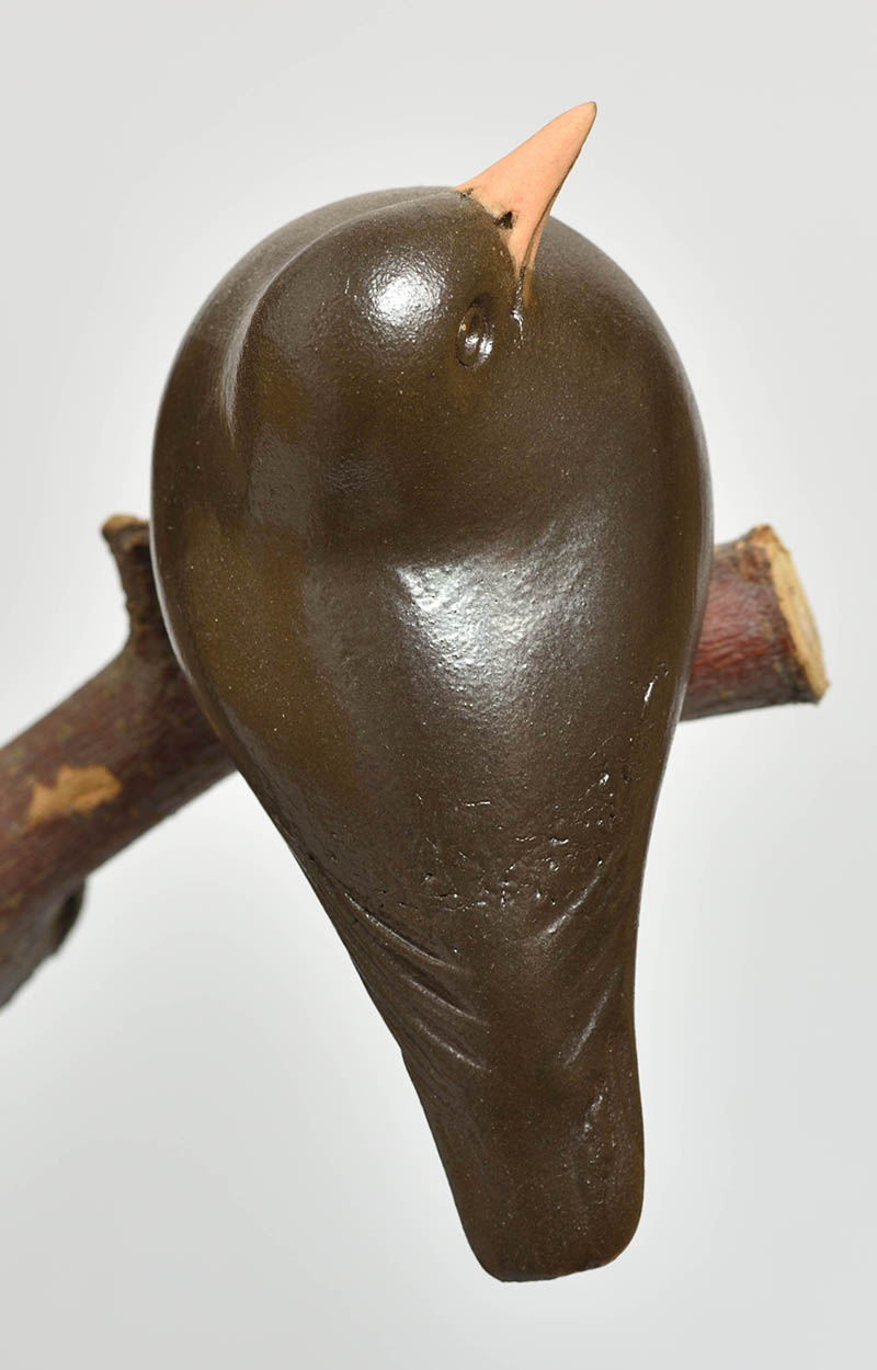 Keramický ptáček Kos