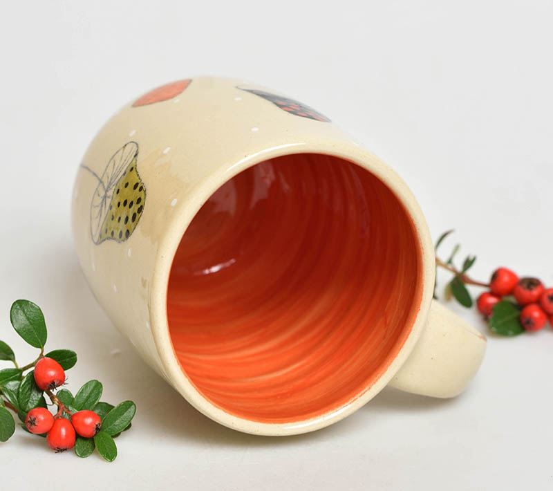 Keramický hrnek houby - 3dcl