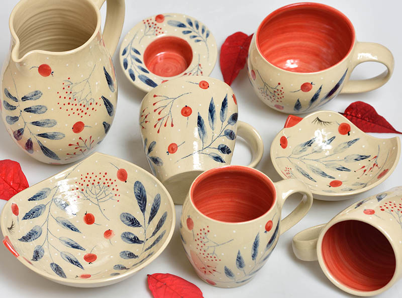 Keramický džbán podzim - 1,2l